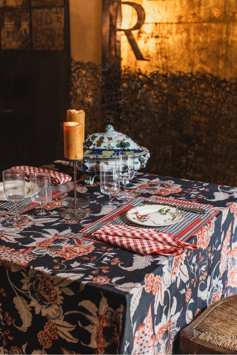 Nappe en lin viscose