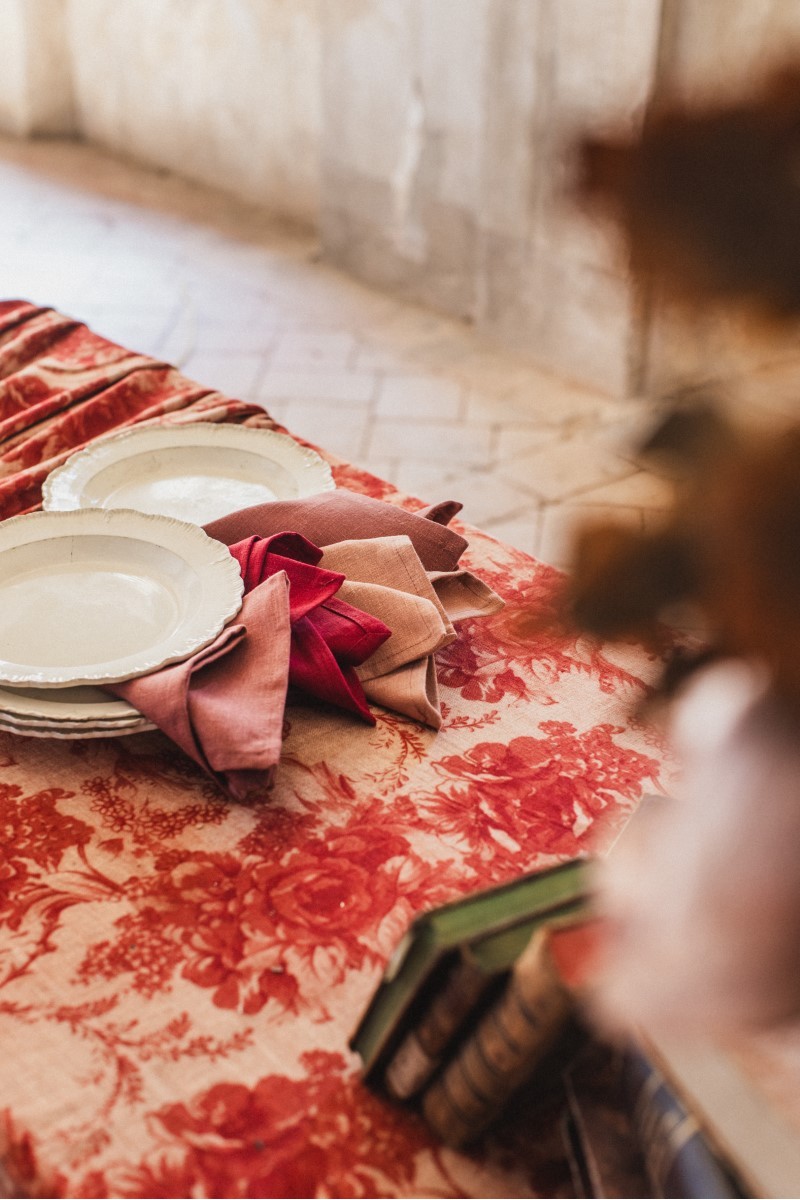 Nappe en lin viscose