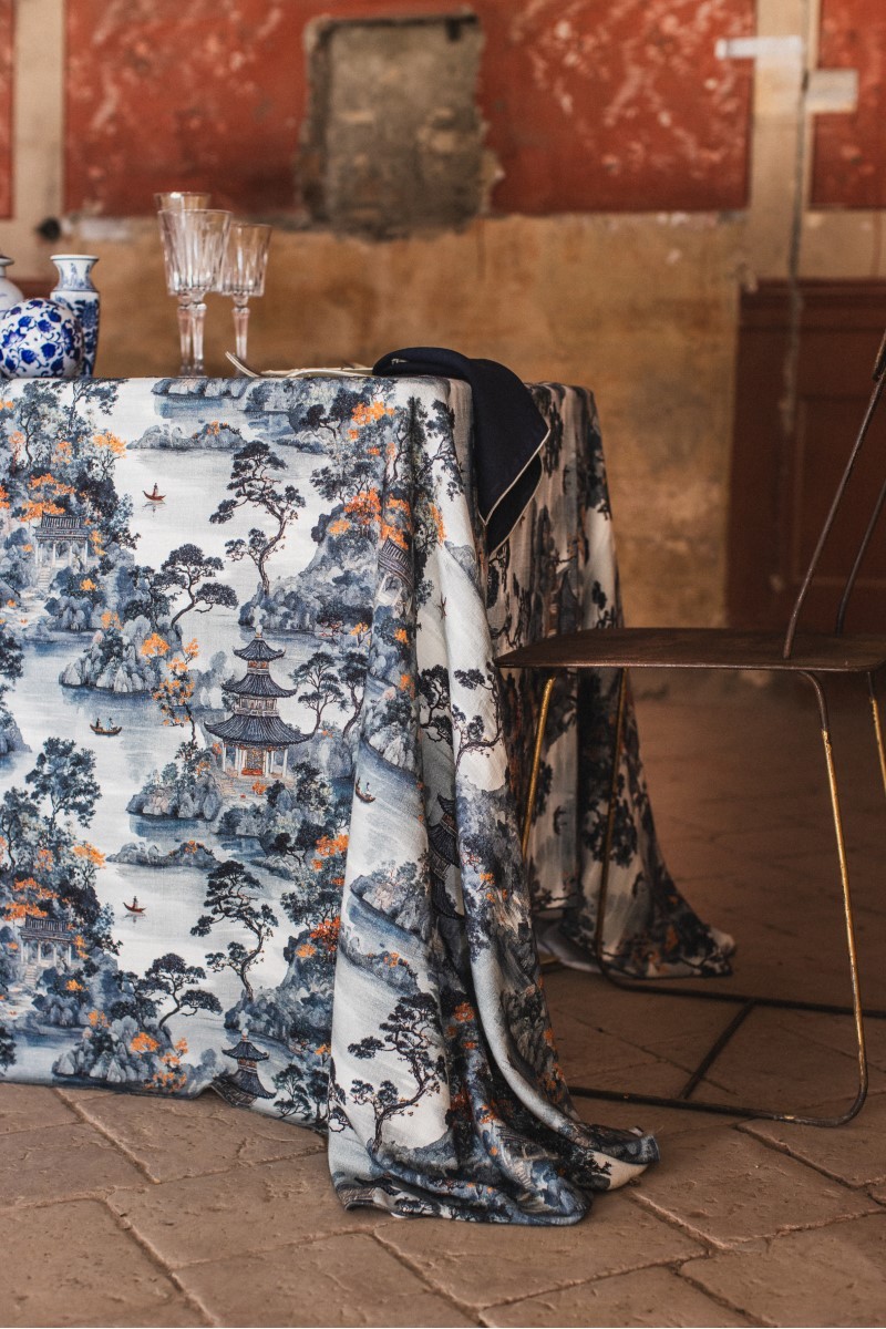 Nappe en lin viscose