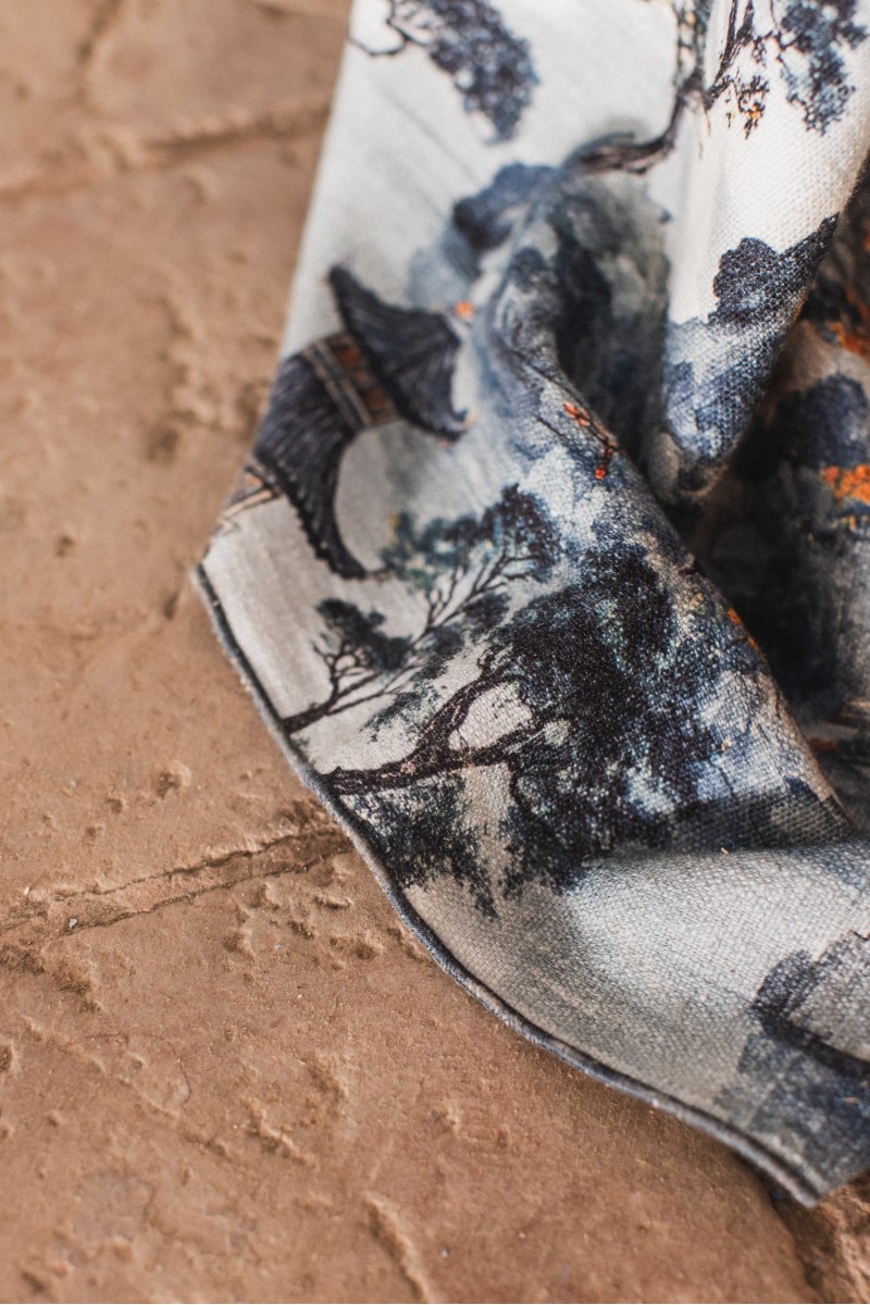 Nappe en lin viscose