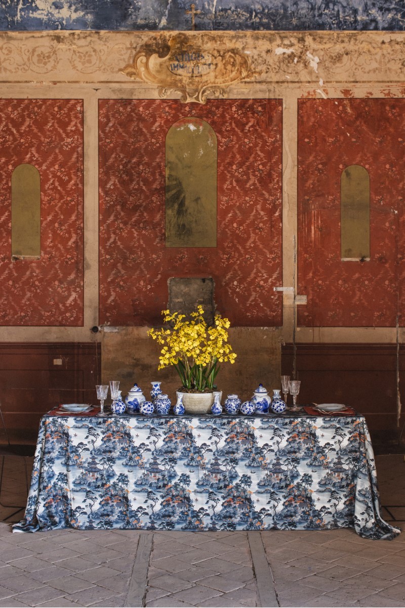 Nappe en lin viscose