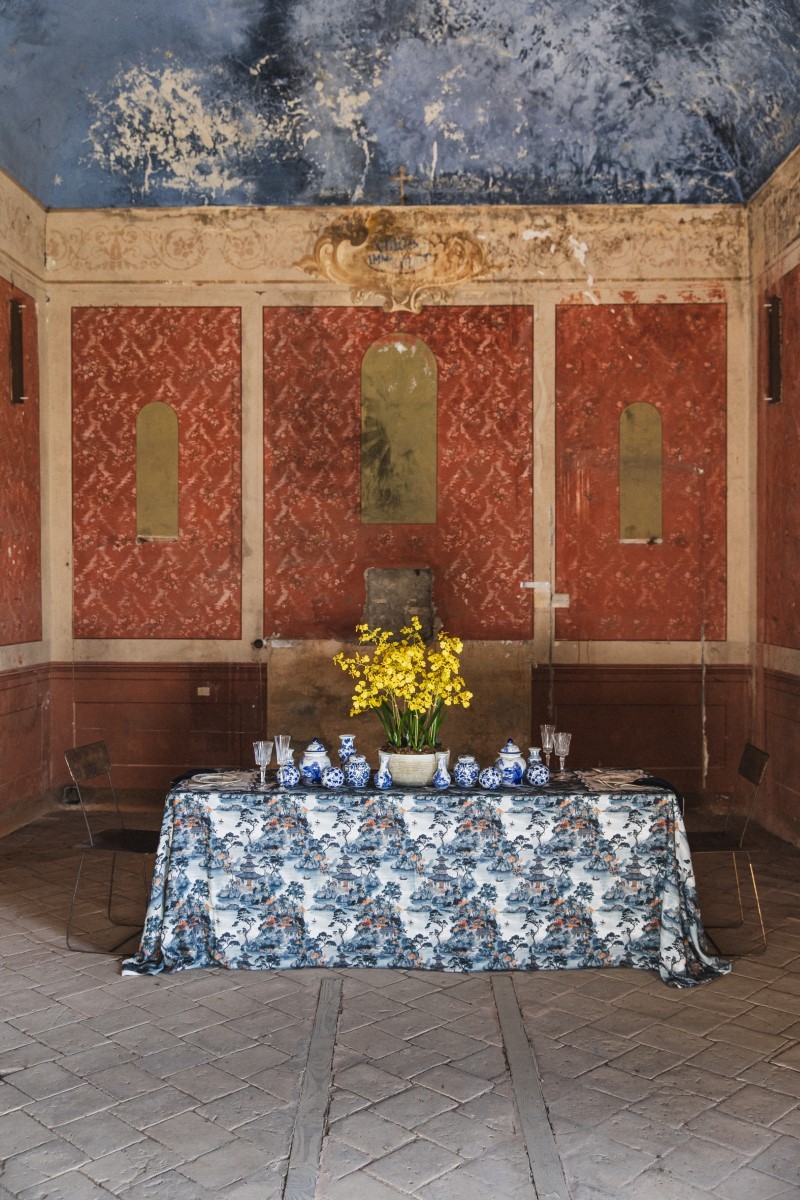 Nappe en lin viscose