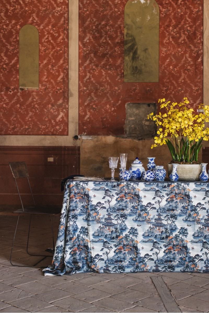 Nappe en lin viscose