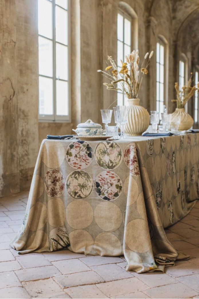 Nappe en lin viscose