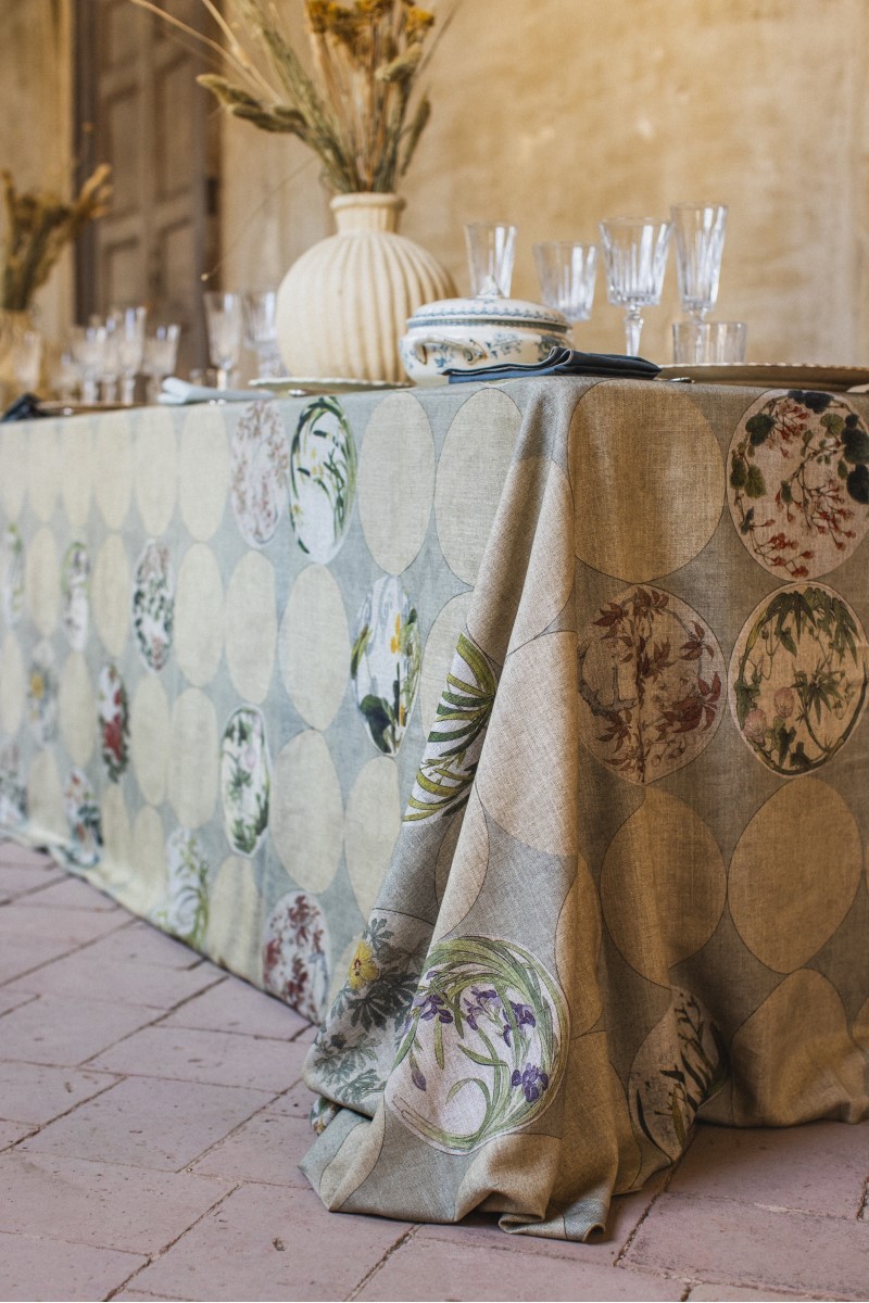 Nappe en lin viscose