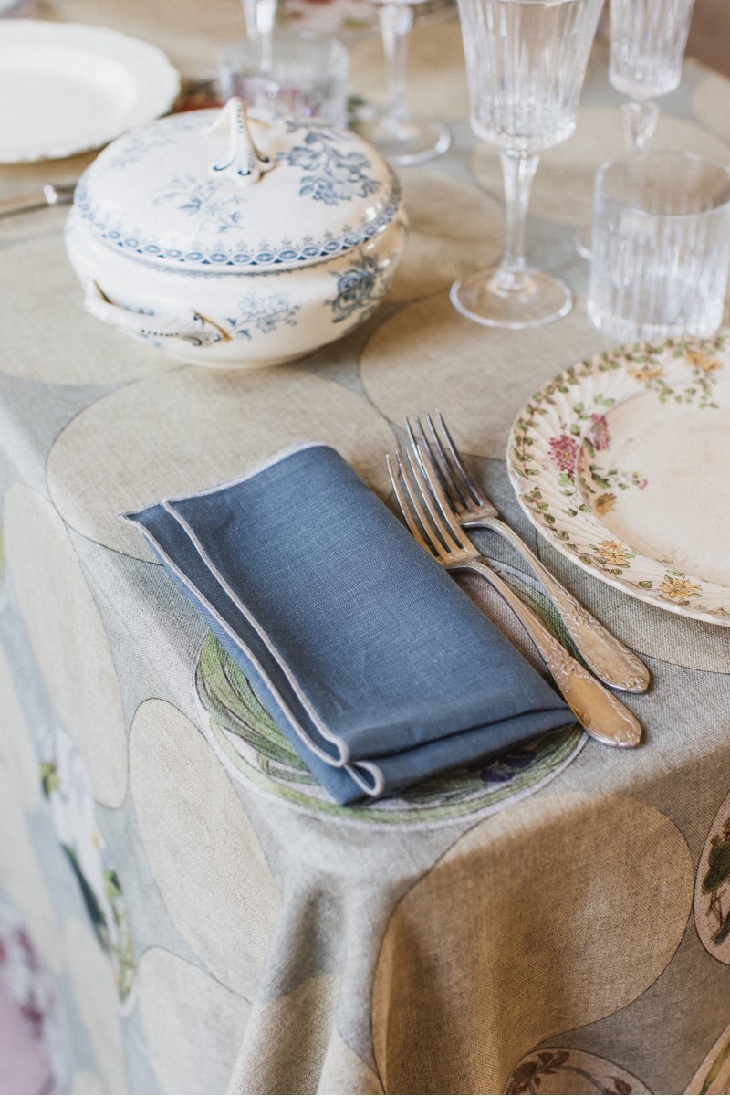 Nappe en lin viscose