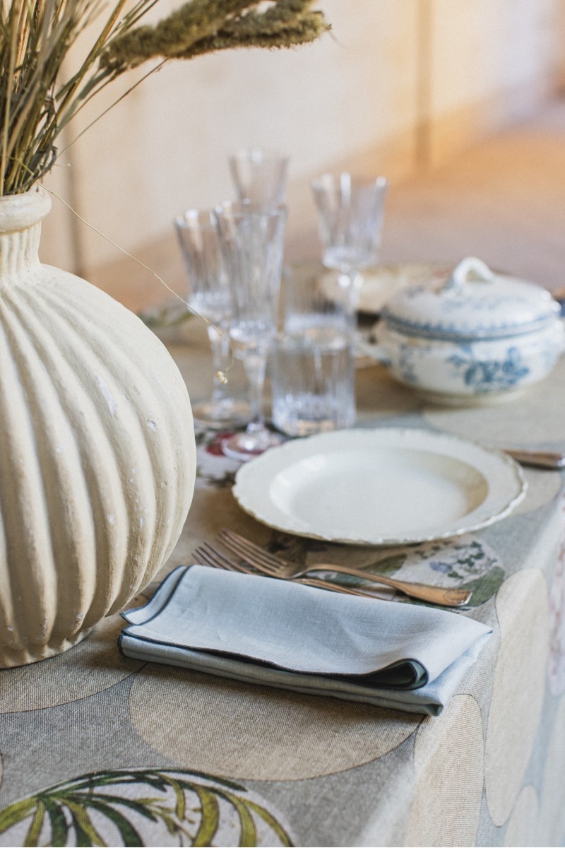 Nappe en lin viscose