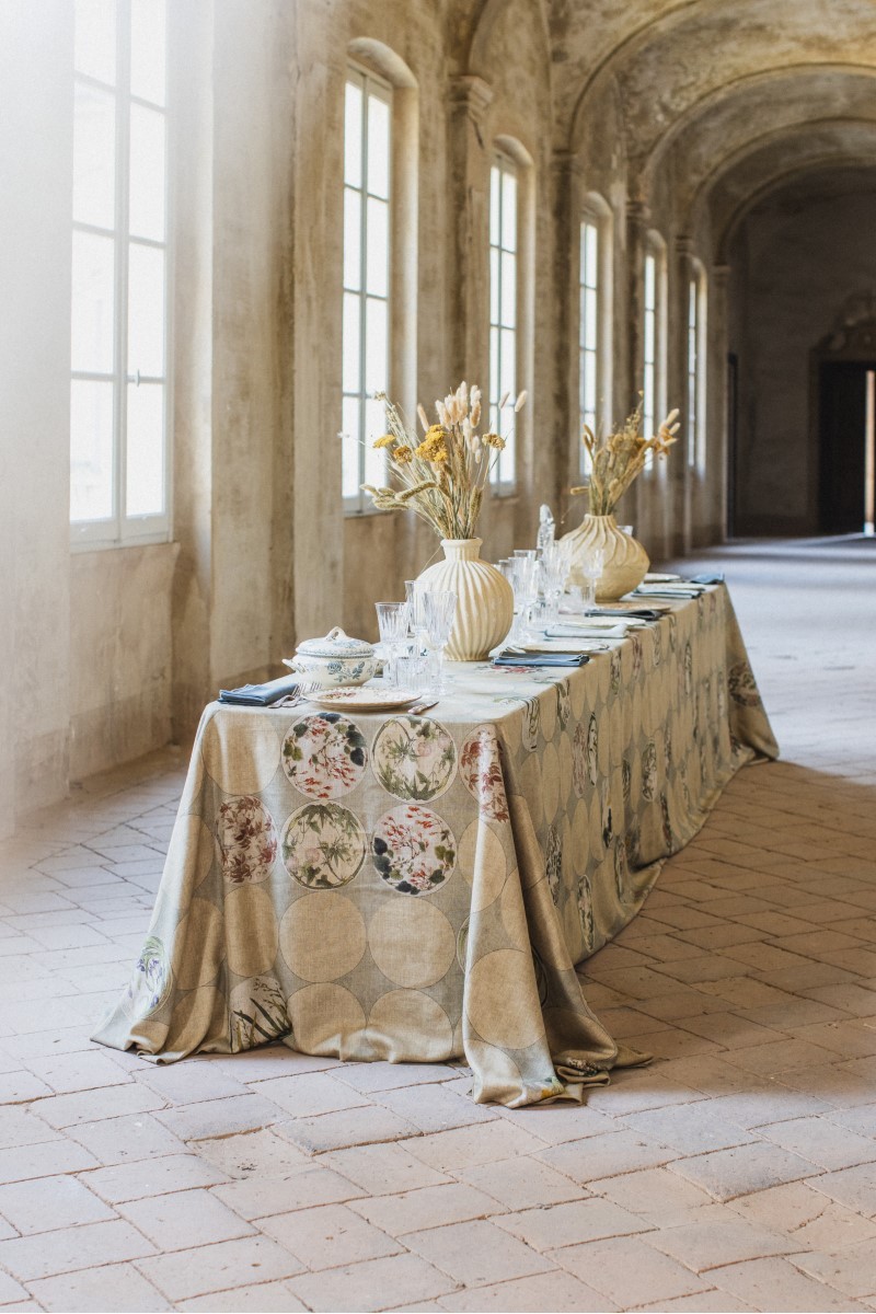 Nappe en lin viscose