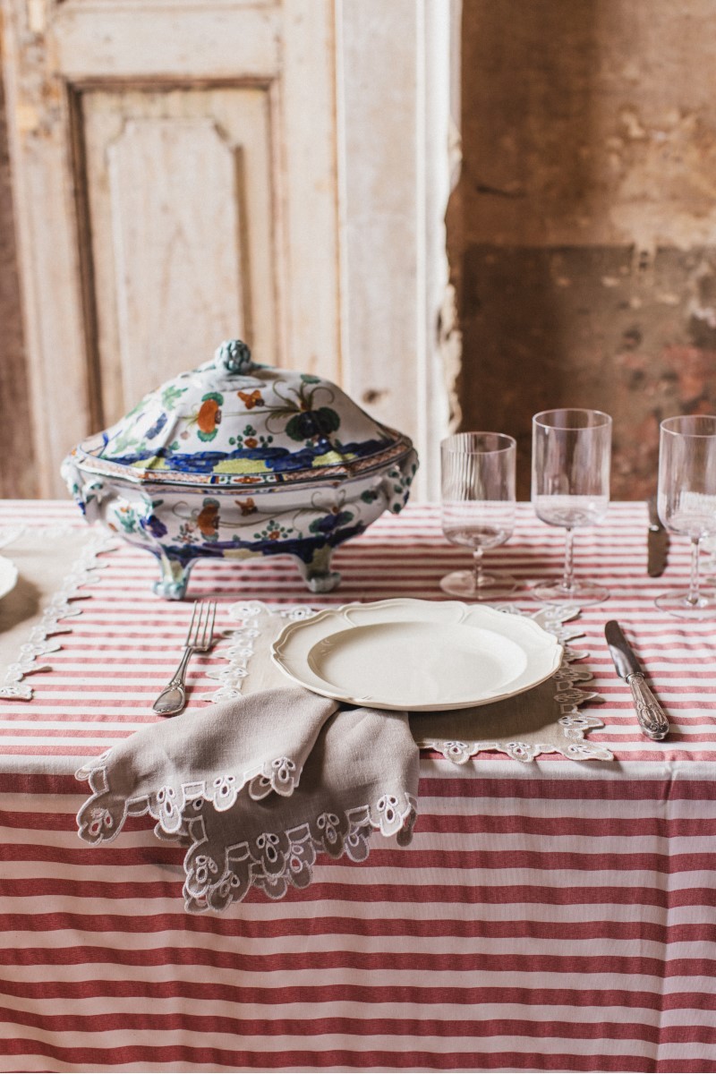 Serviette de table en lin Amalfi