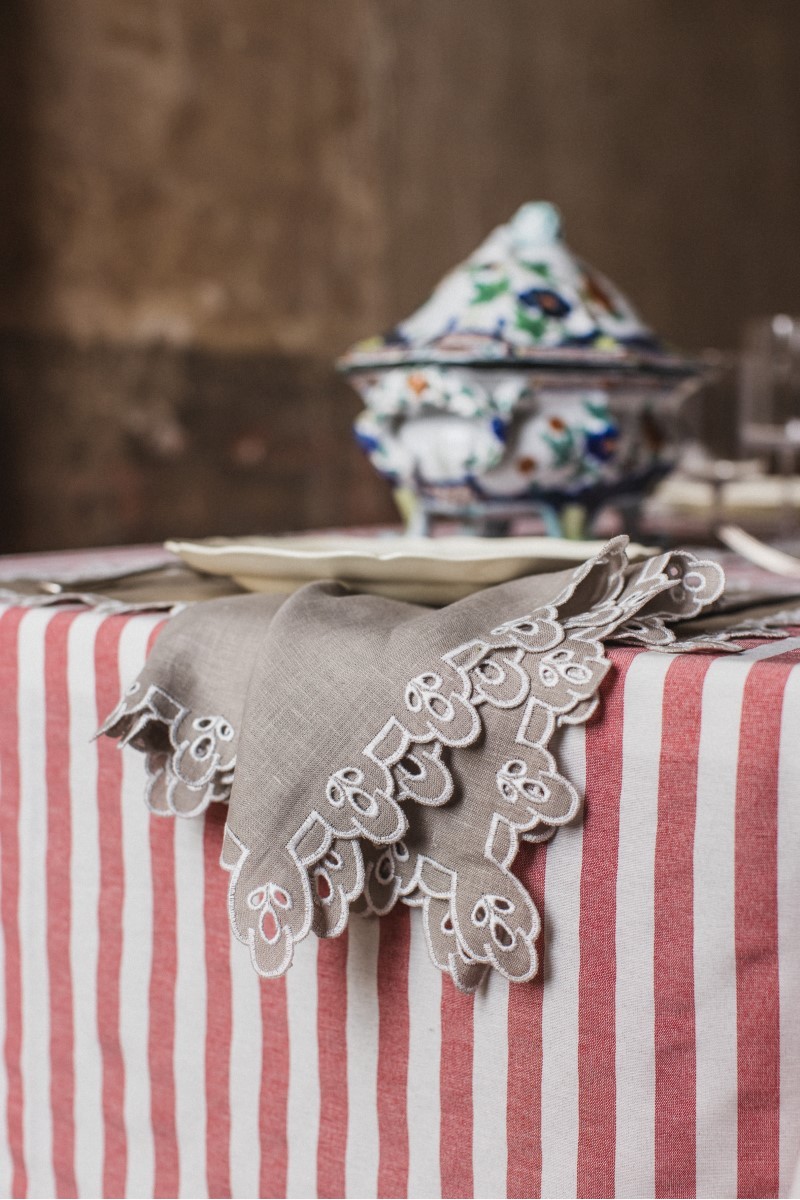 Serviette de table en lin Amalfi