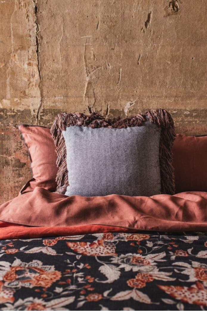 Taie d'oreiller en velours Ludo