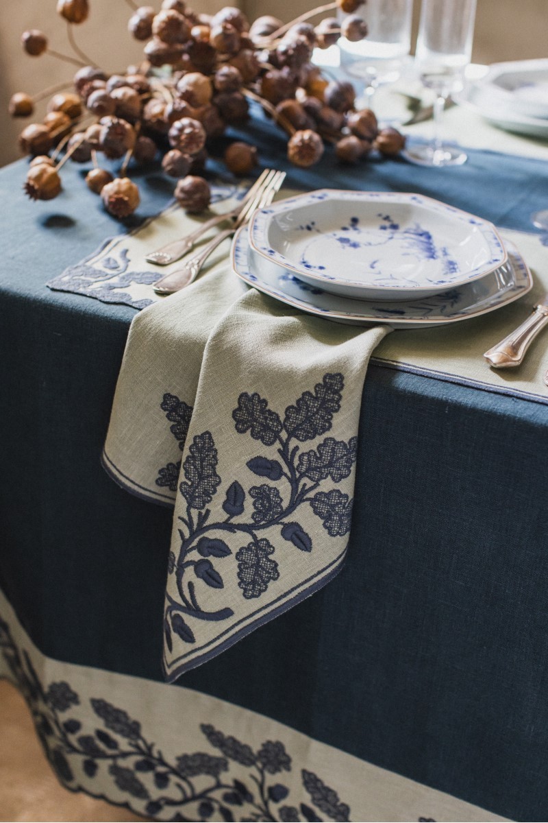 Nappe Quercia en lin anti-taches