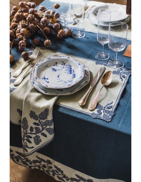 Tovaglia Quercia in Lino Antimacchia