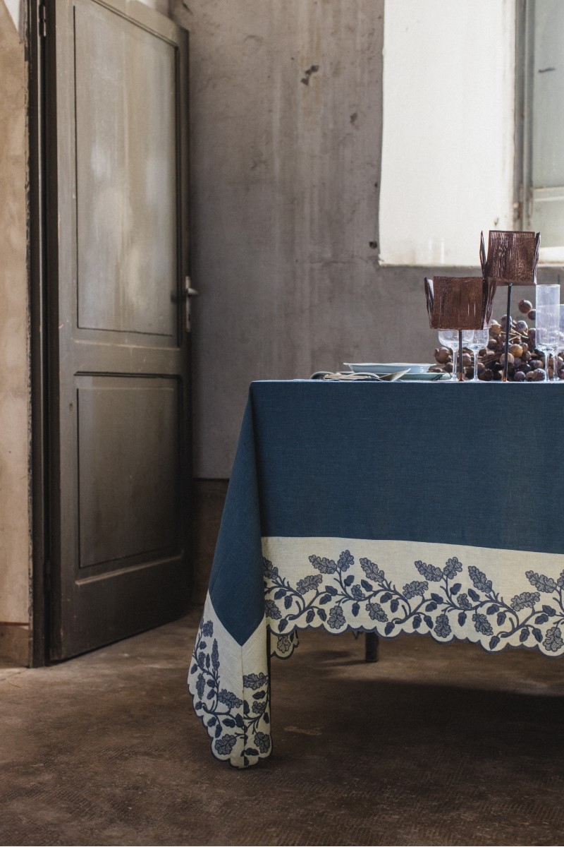 Nappe Quercia en lin anti-taches