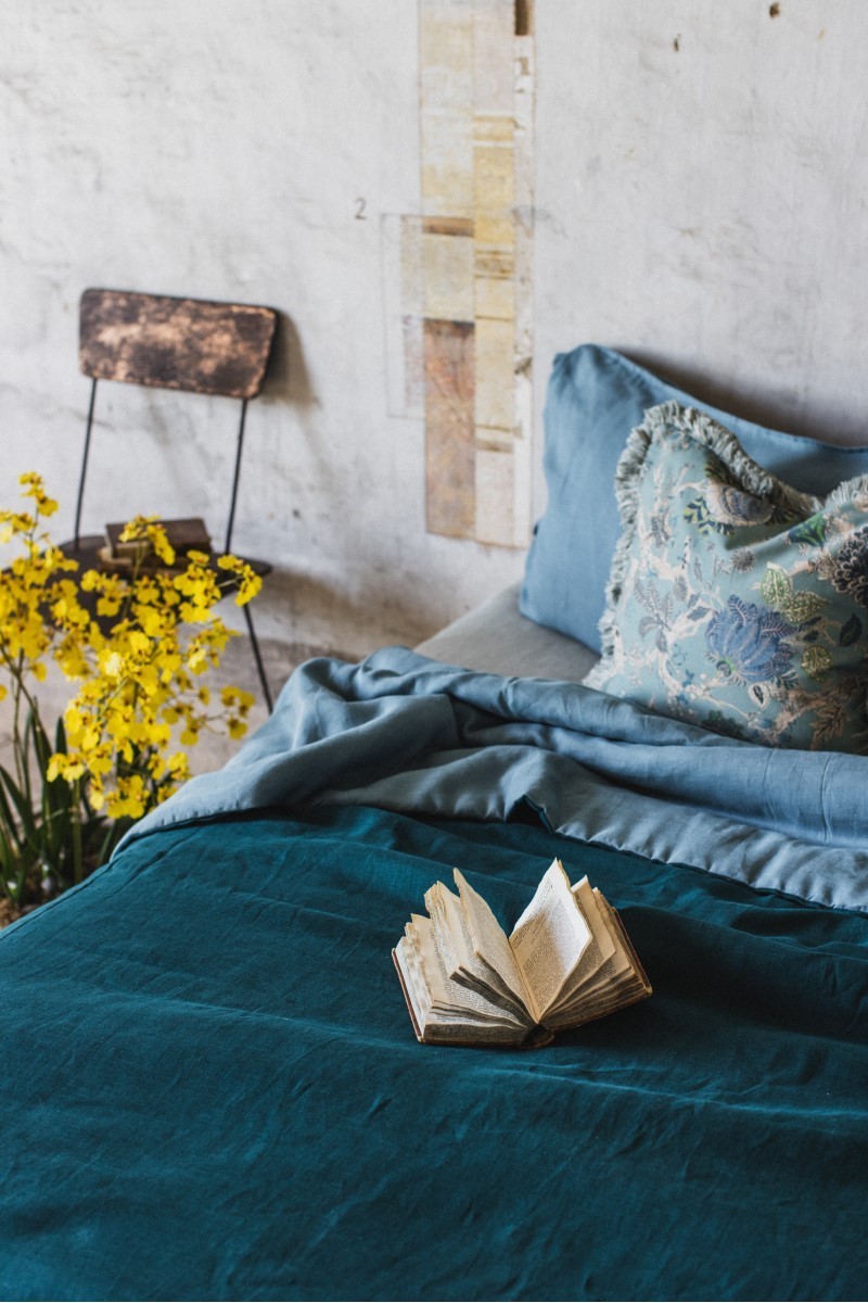 Copriletto Pure in Lino