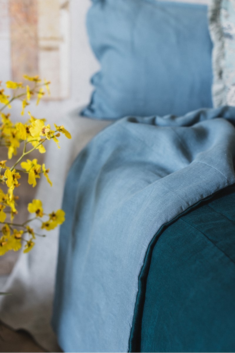 Copriletto Pure in Lino