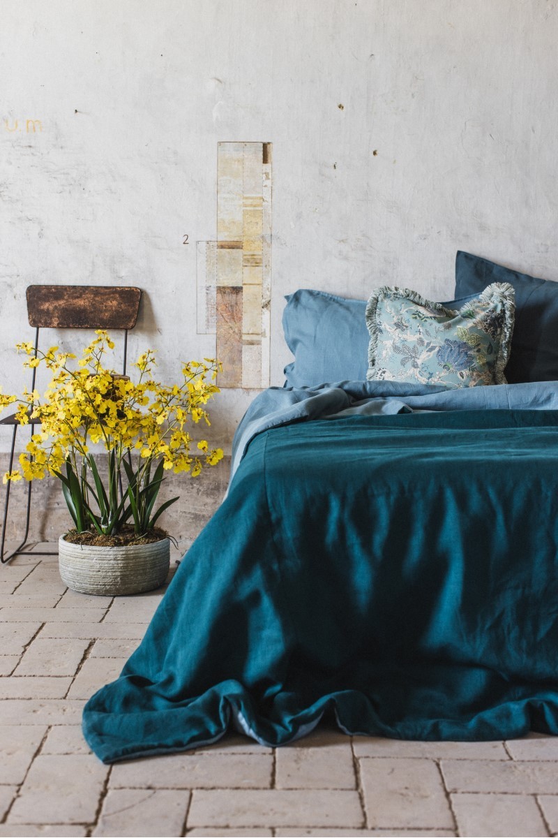 Copriletto Pure in Lino