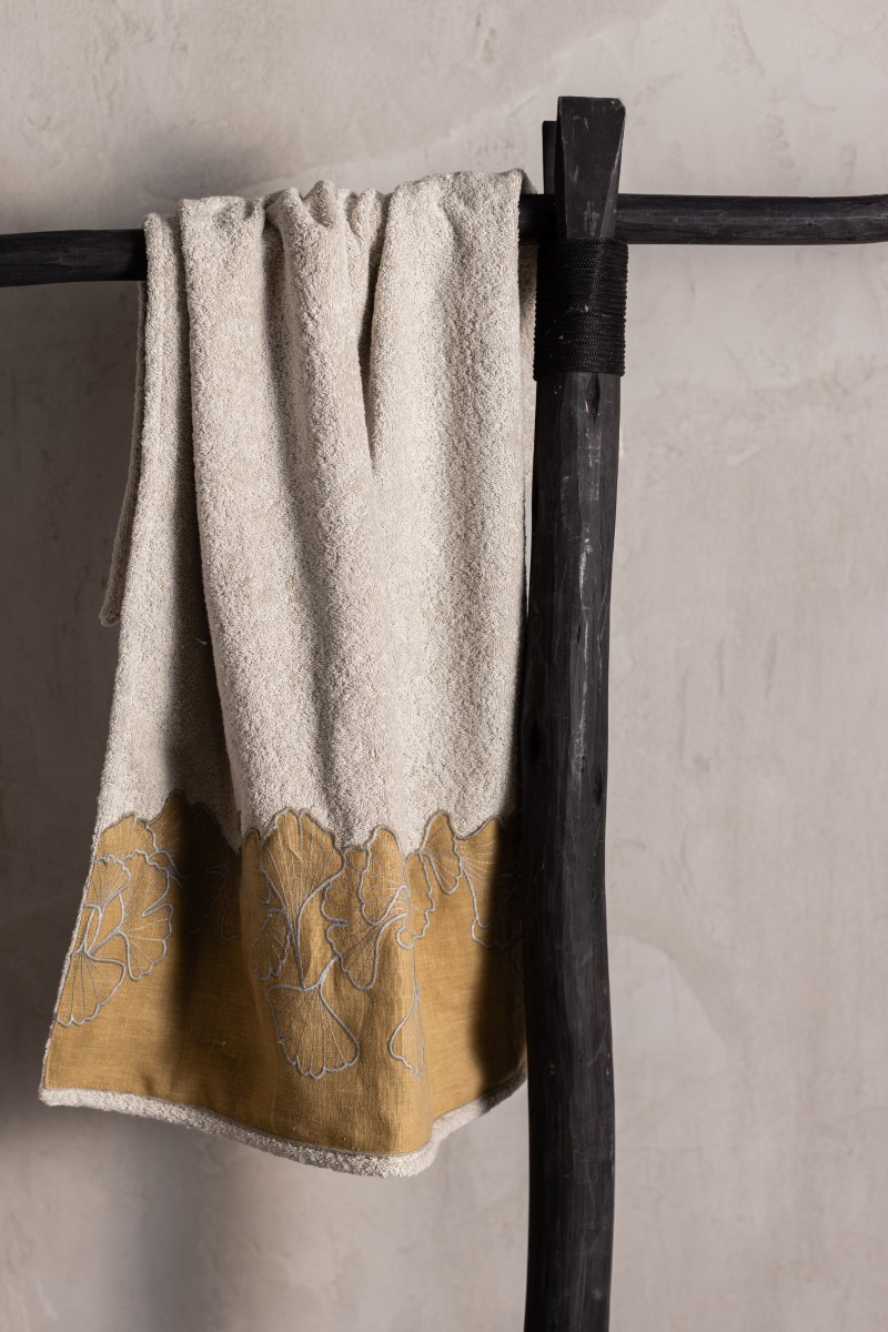 Serviette Ginkgo en coton