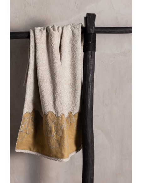 Serviette Ginkgo en coton