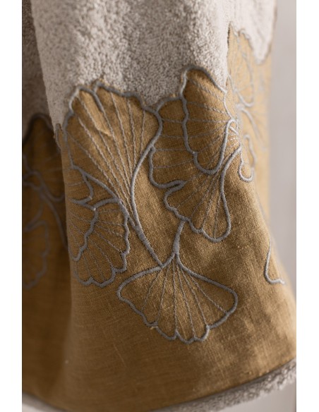 Serviette Ginkgo en coton