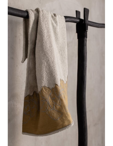 Serviette Ginkgo en coton