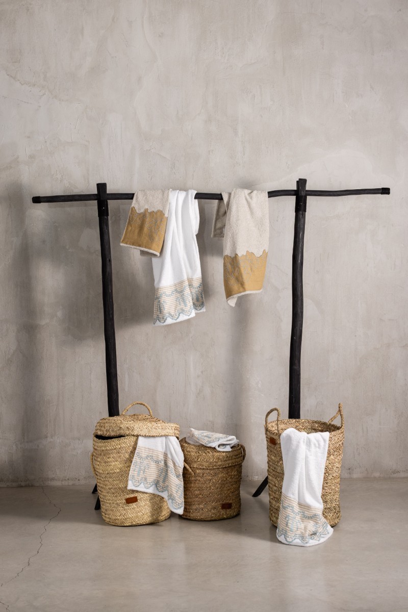 Serviette Ginkgo en coton