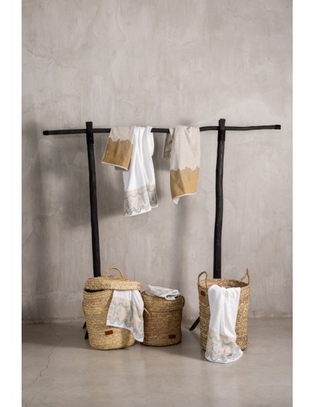 Serviette Ginkgo en coton