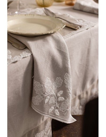 Nappe Quercia en lin anti-taches