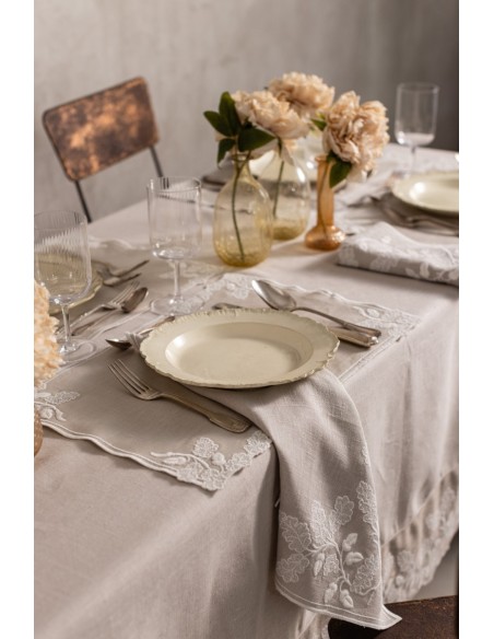 Nappe Quercia en lin anti-taches