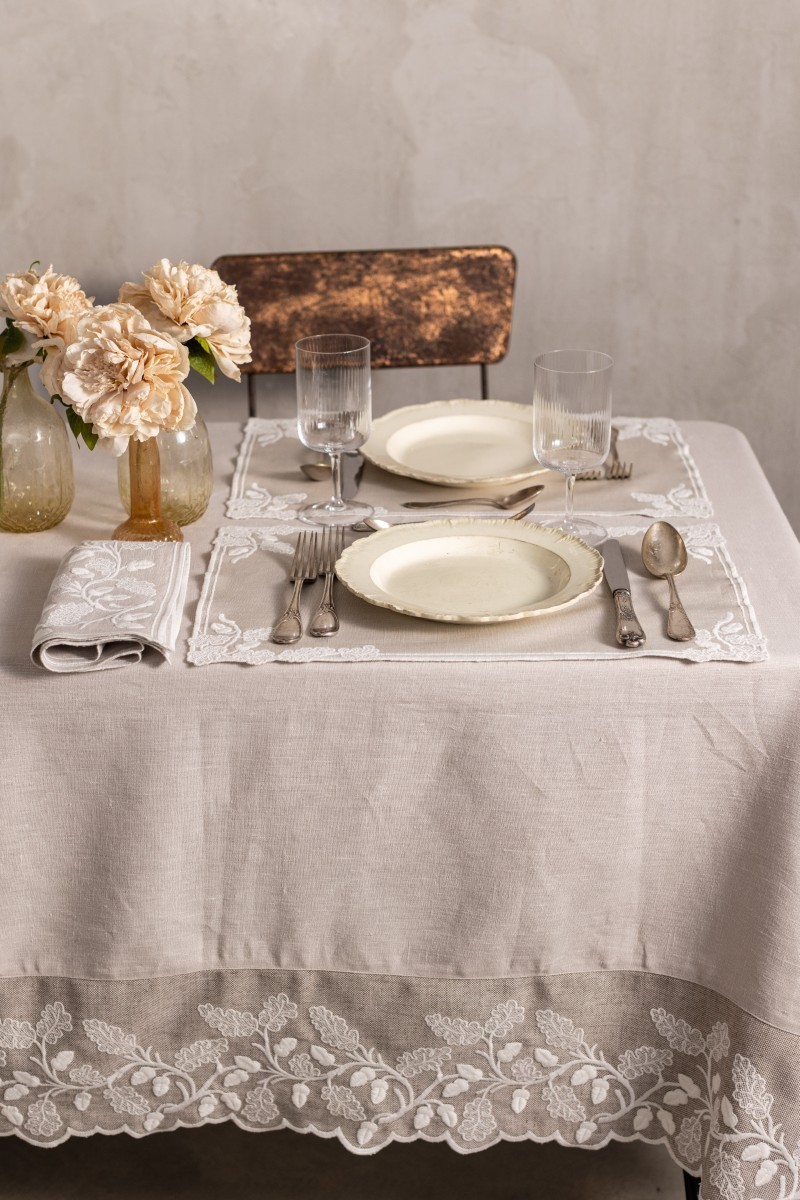Nappe Quercia en lin anti-taches