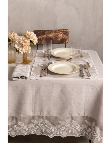 Nappe Quercia en lin anti-taches