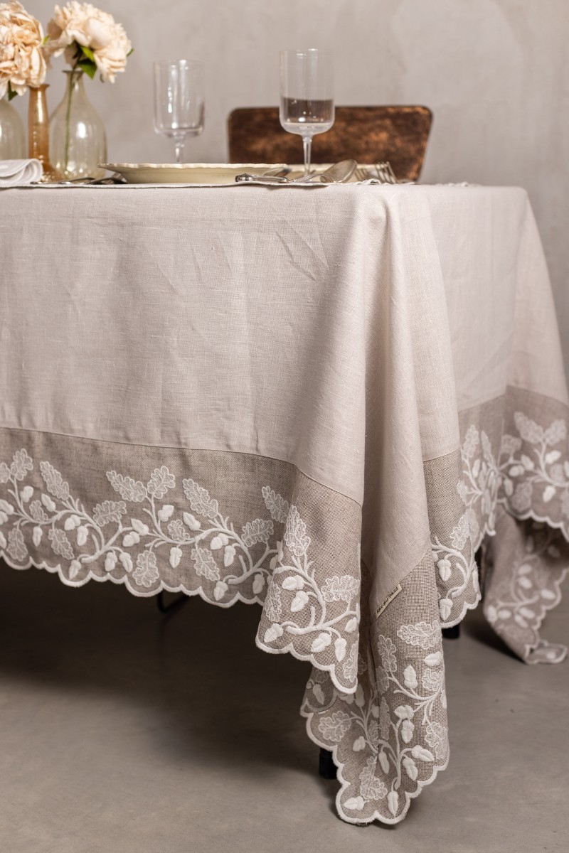 Nappe Quercia en lin anti-taches