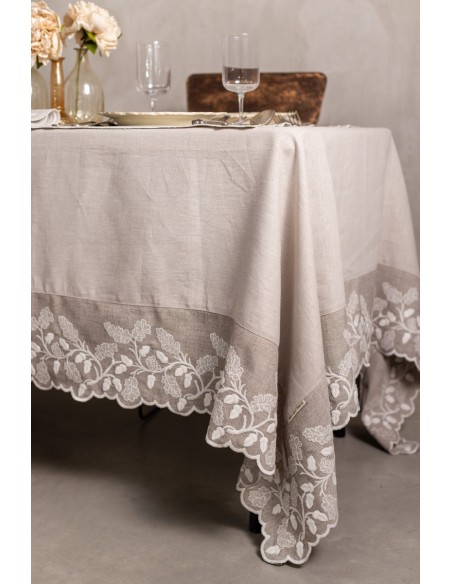 Nappe Quercia en lin anti-taches