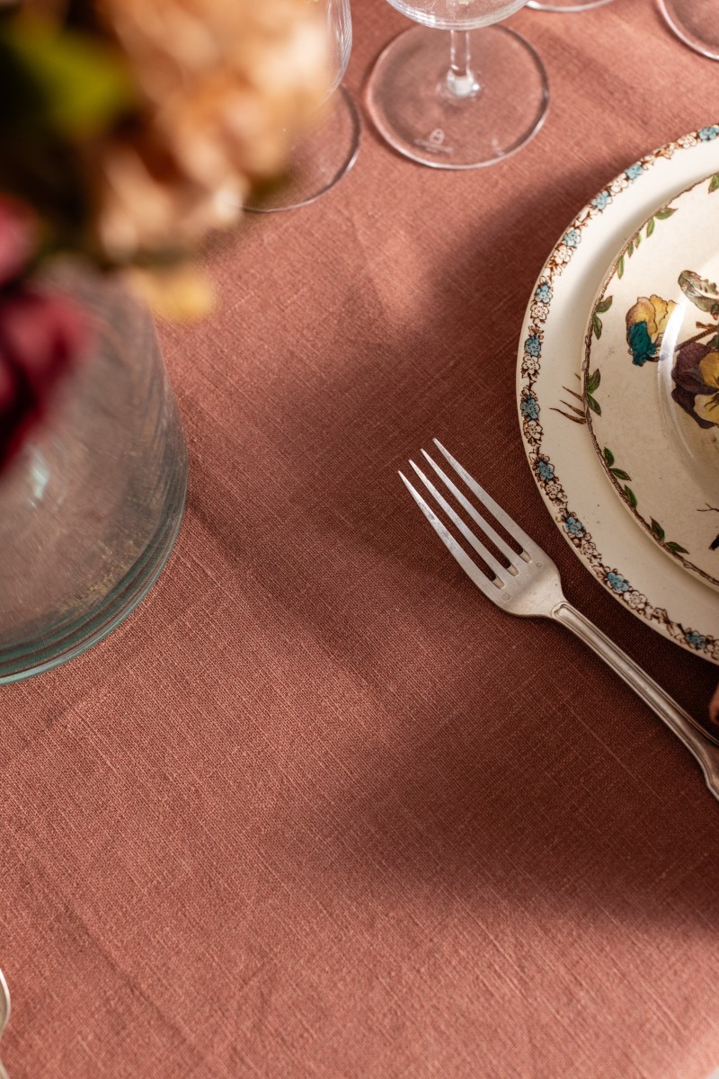 Tovaglia Bauhaus in Lino Antimacchia +
