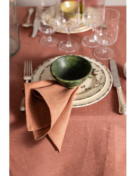 Nappe en lin Bauhaus enduit