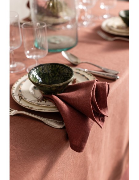 Nappe en lin Bauhaus enduit