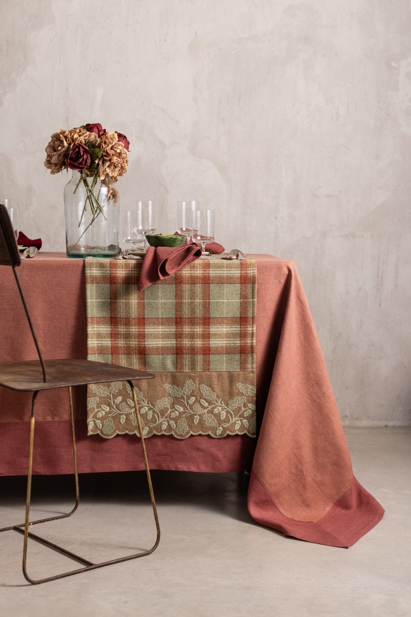 Nappe en lin Bauhaus enduit