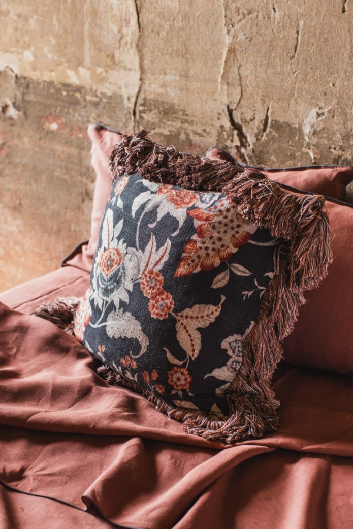 Taie d'oreiller en lin viscose Ludo