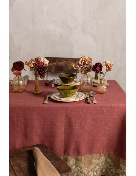 Tovaglia Quercia in Lino Antimacchia