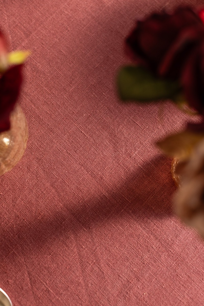 Tovaglia Quercia in Lino Antimacchia