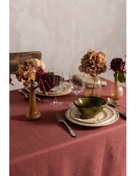 Tovaglia Quercia in Lino Antimacchia