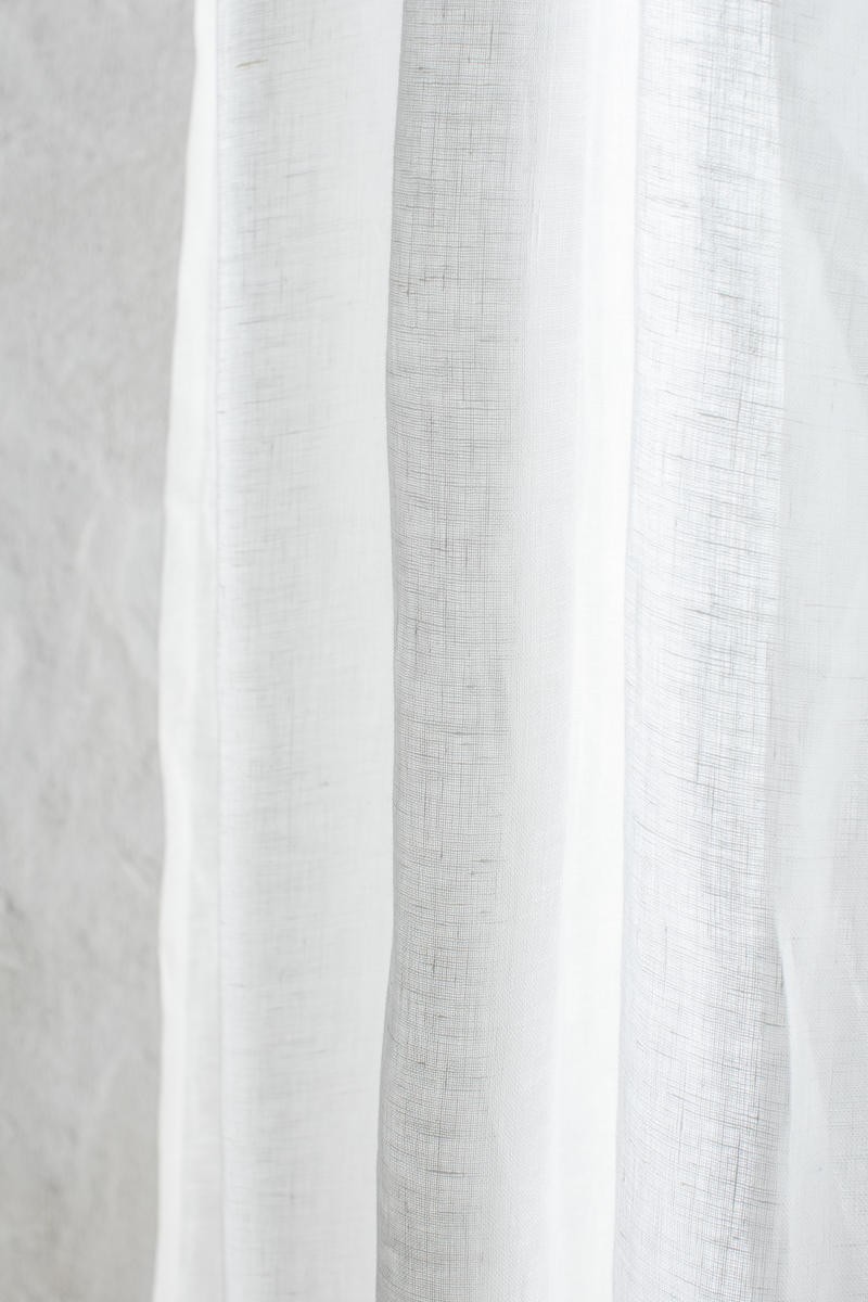 Rideau de gaze en pur lin