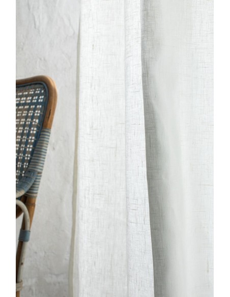 Rideau de gaze en pur lin