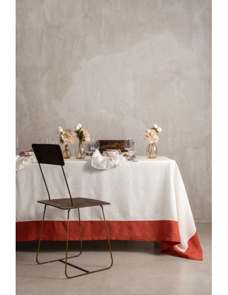 Nappe en lin Bauhaus enduit