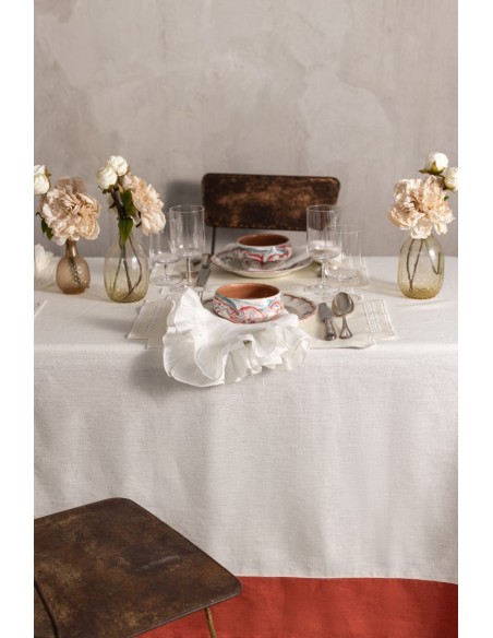 Nappe en lin Bauhaus enduit