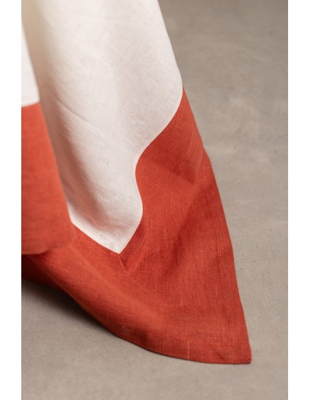 Nappe en lin Bauhaus enduit