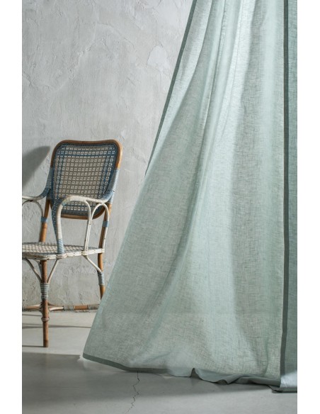 Rideau de gaze en pur lin