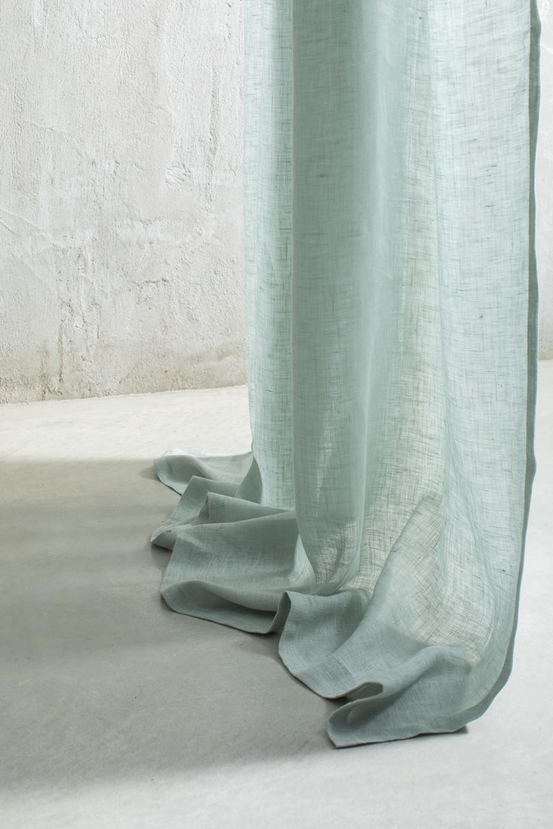 Rideau de gaze en pur lin