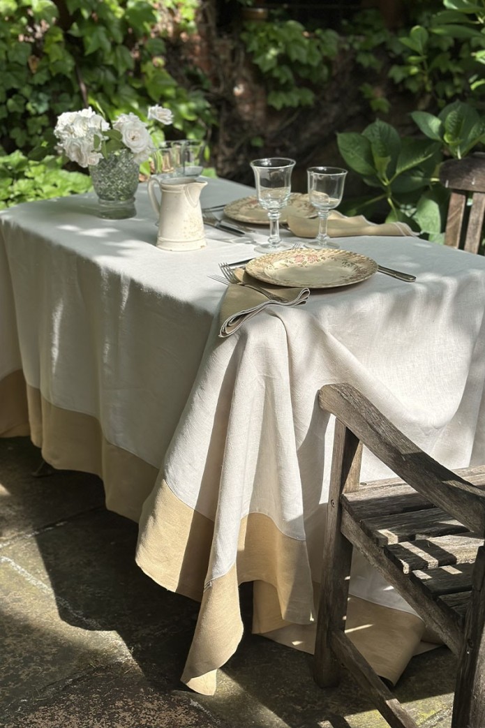 Nappe en lin Bauhaus enduit 2