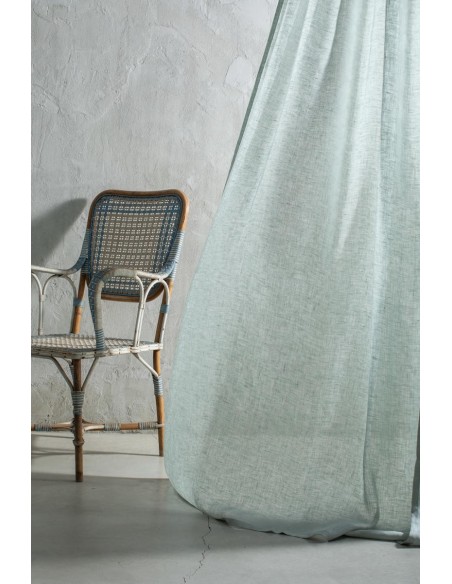 Rideau de gaze en pur lin
